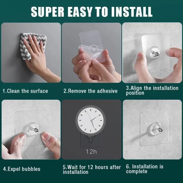 10pcs strong self adhesive punch free wall hooks nail mounting rack screw rod seamless screw stickers hang kits ardrop28080382