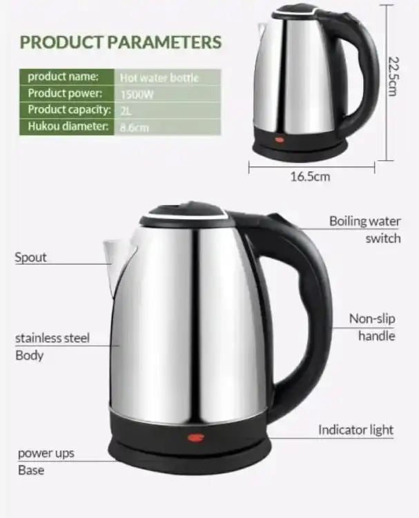 Electric kettle premium quality and polished body kettle automatic turn off technology ardrop27311471
