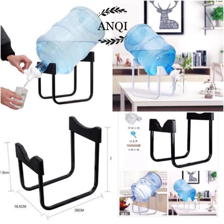 Water bottle stand metal rack dispenser water jug holder non screw with water tap ardrop27548934