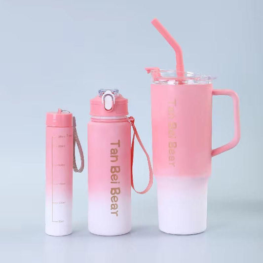 Tumbler 3pcs bottle set with straw ardrop27833609