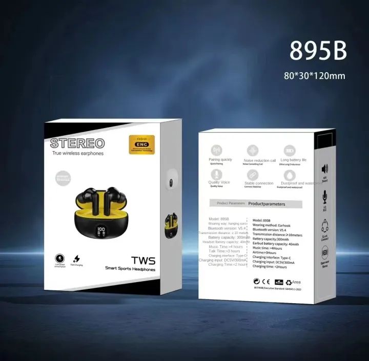 Tws wireless earbuds with led display enc noise cancellation hifi stereo bluetooth earbuds ardrop28138736